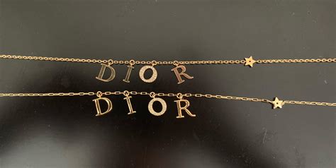 how to spot fake dior necklace|dior letter necklace dupe.